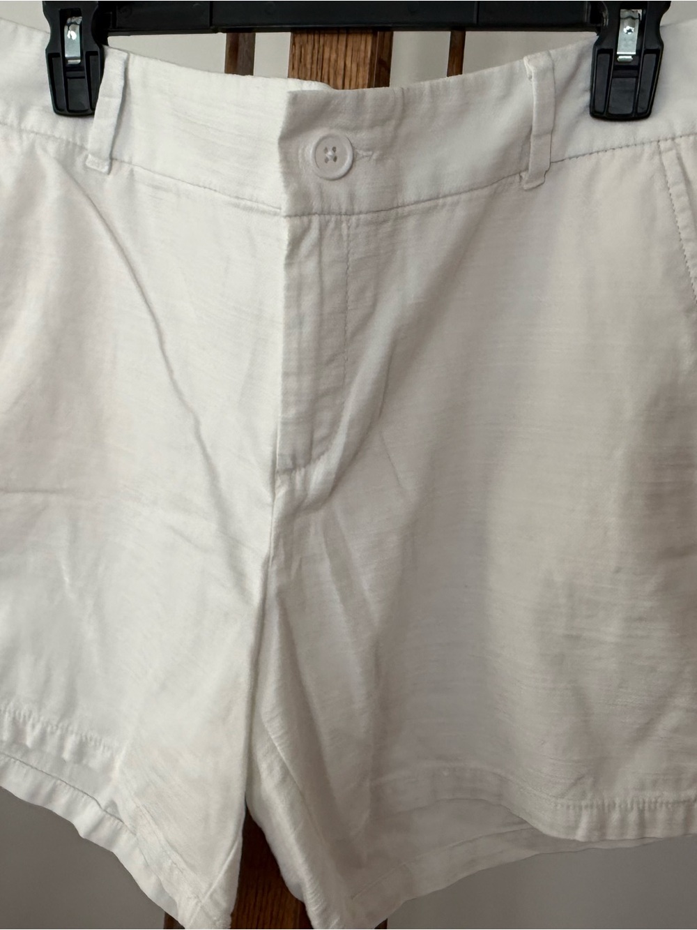 LOFT White Linen-Blend Women's Shorts